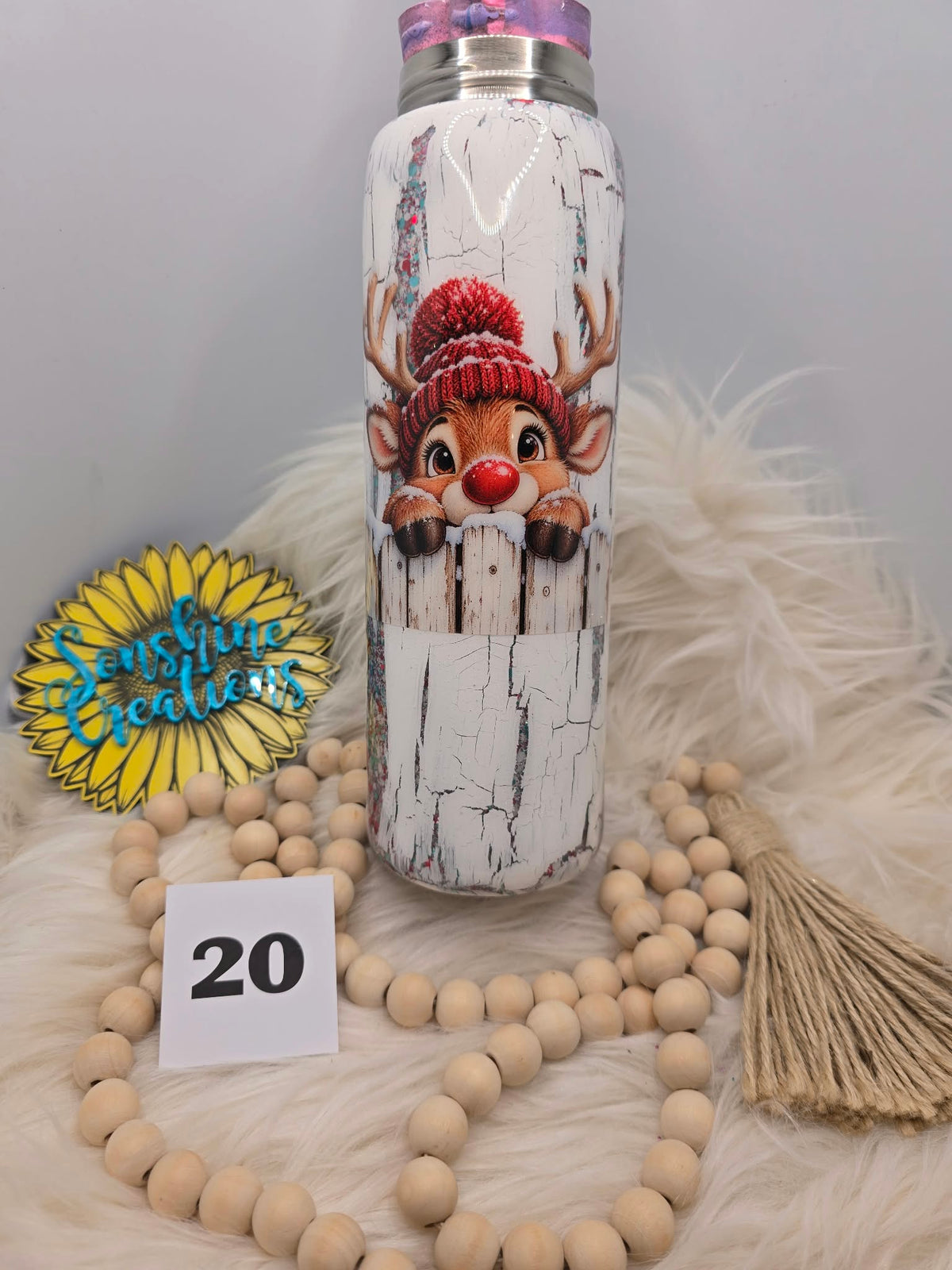 #20 - 25oz Hydro Duo - Crackle - Reindeer