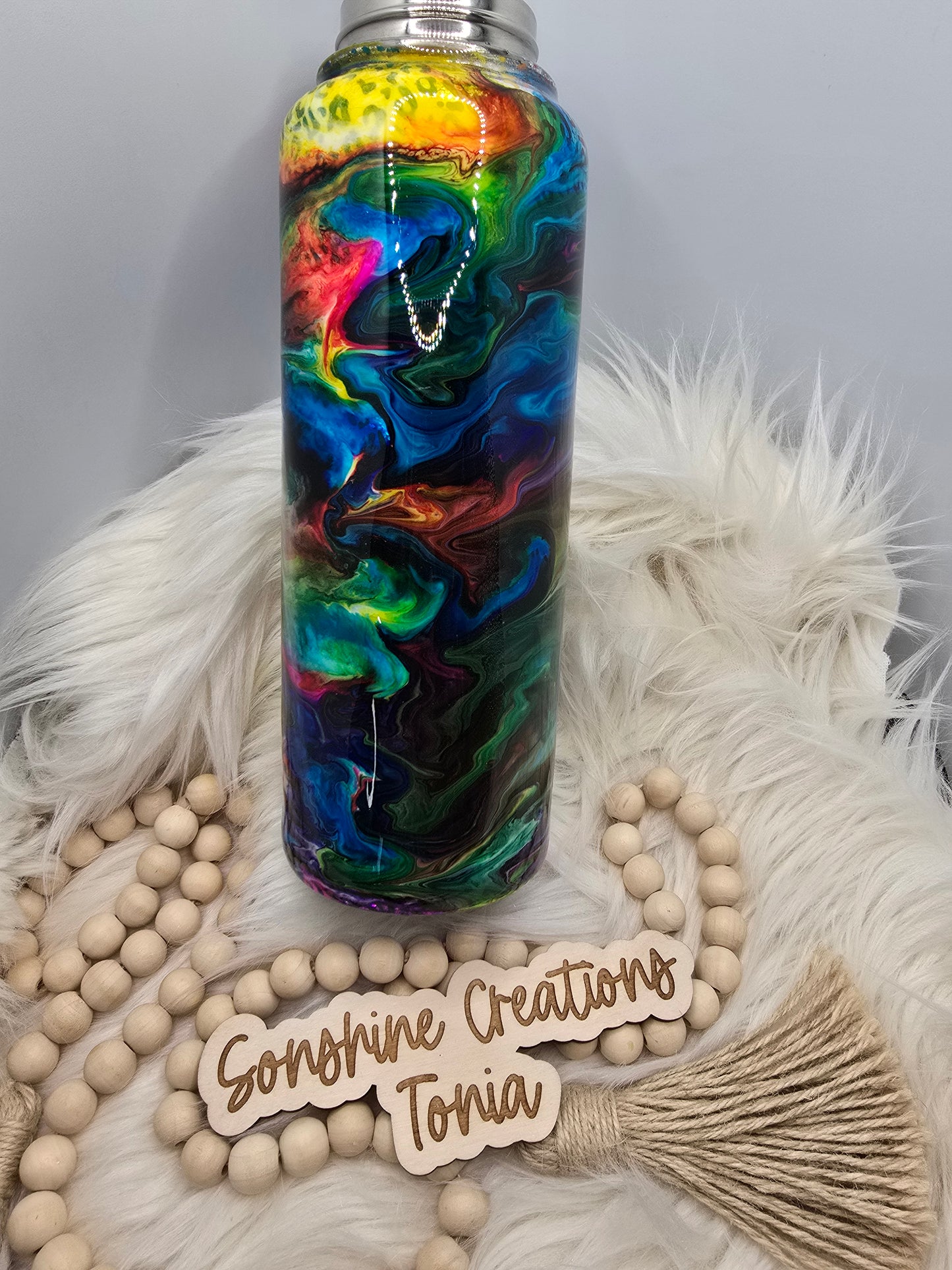 Birthday Drop 06/06/2025 -40oz Hydro Duo- Leopard foil with ink drop