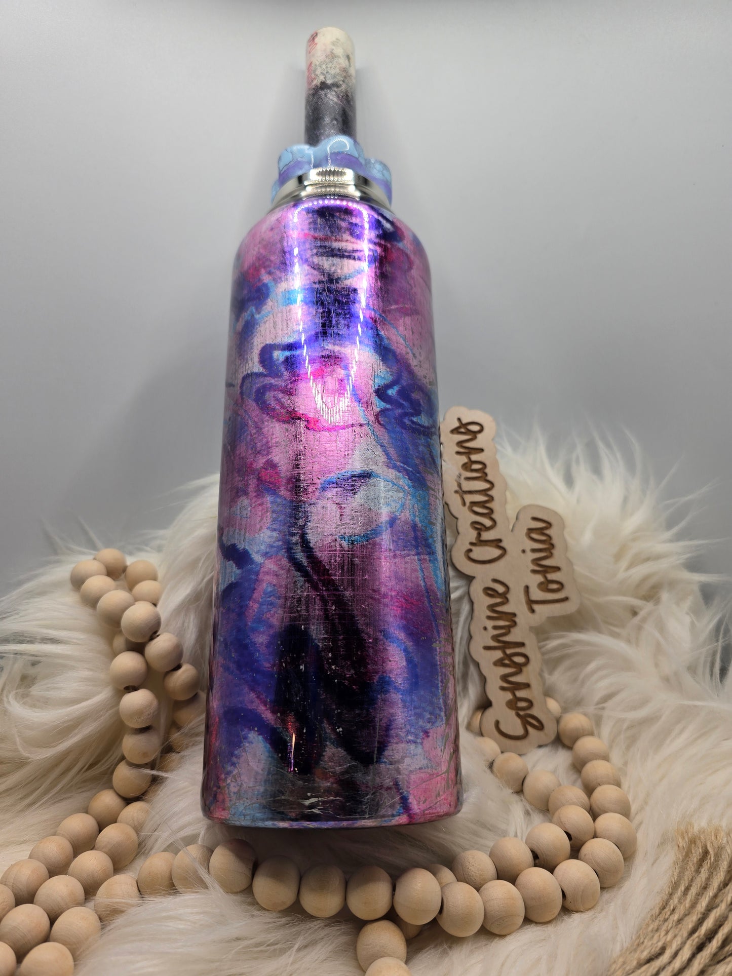 LIVE HYDRO DIP BASE 05/30/2025- 40oz Hydro Duo Sport- Purple swirl foil