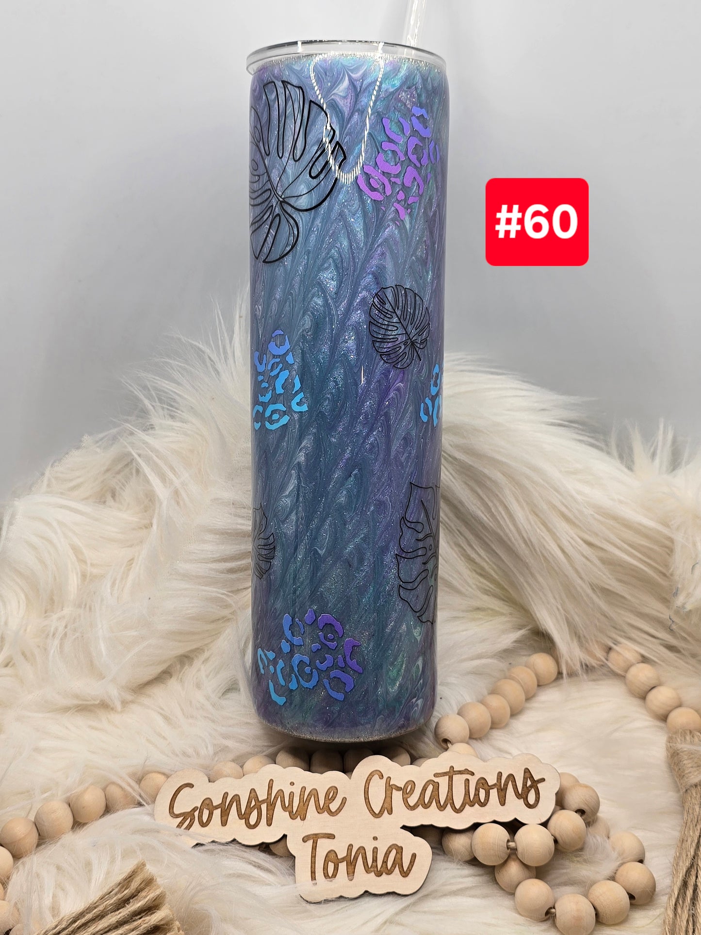 #60 Live Sale 2/01/2026 - 35oz Skinny- Purple peacock- Hot girl Summer