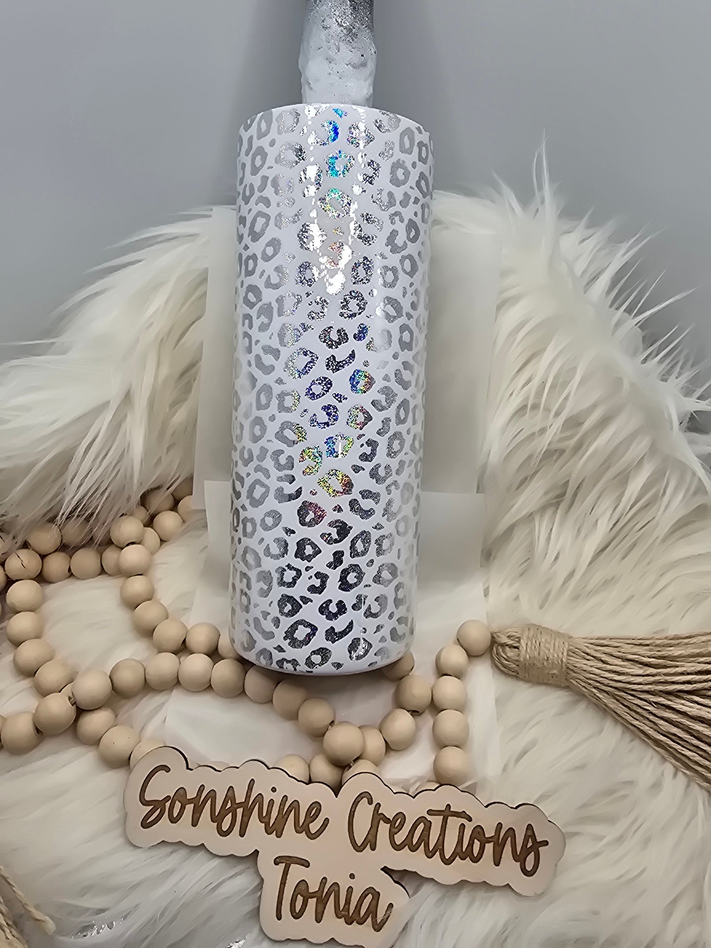 LIVE HYDRO DIP BASE 05/09/2025- 25oz Duo- Foil White/silver leopard