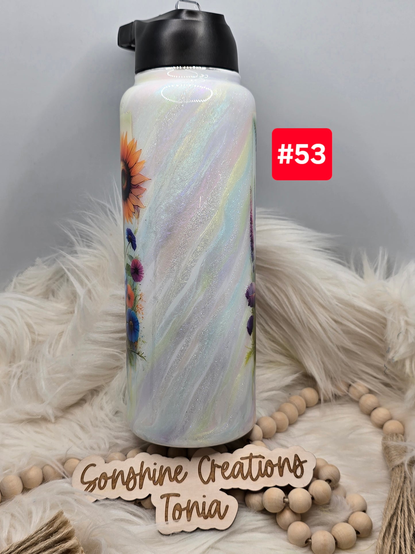#53 Live Sale 2/01/2026 - 40oz Hydro- Butterfly floral- Heavenly milkyway