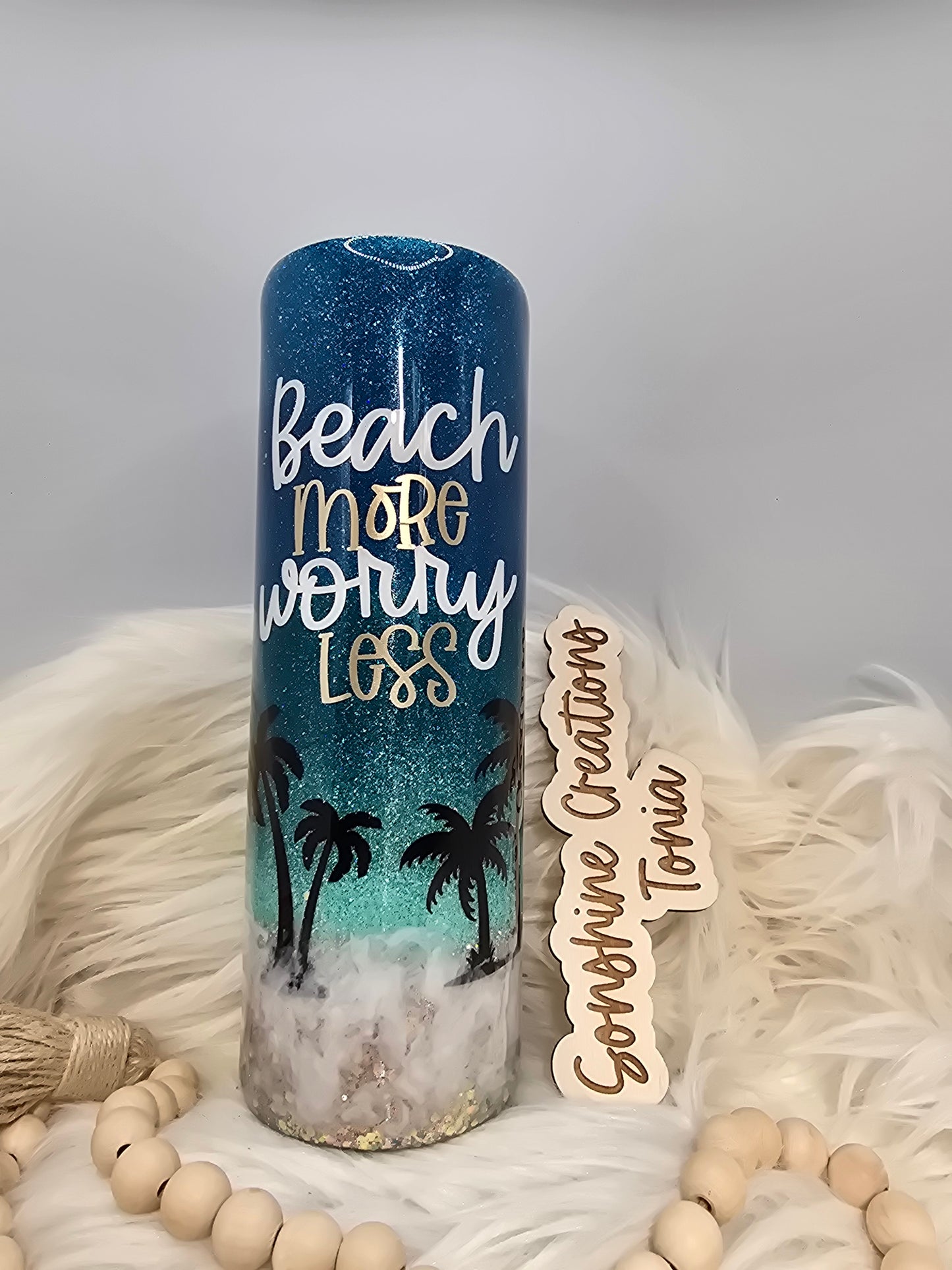 30oz Skinny-Beach more worry Less