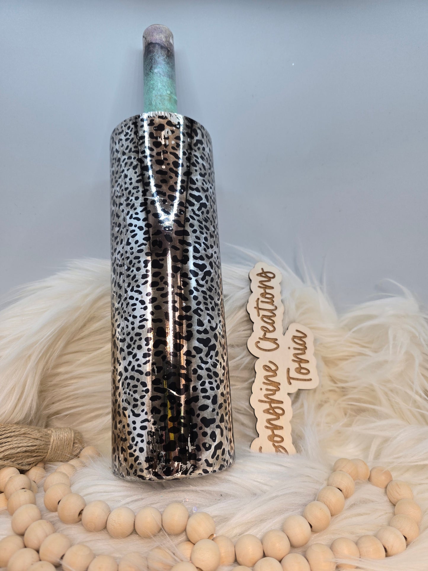 LIVE HYDRO DIP BASE 2/21/2025 -30oz Skinny- Foil Steel Leopard