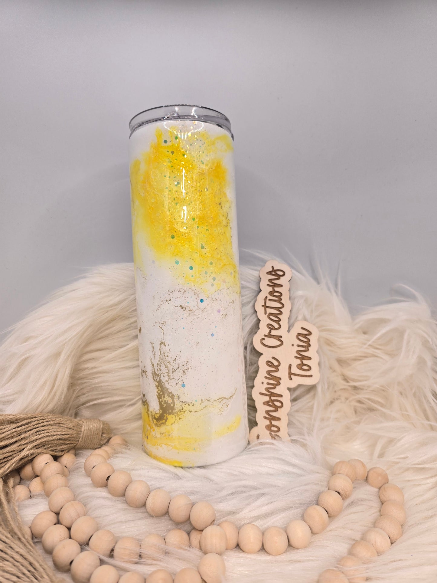 30oz Skinny- Sunflower elegance