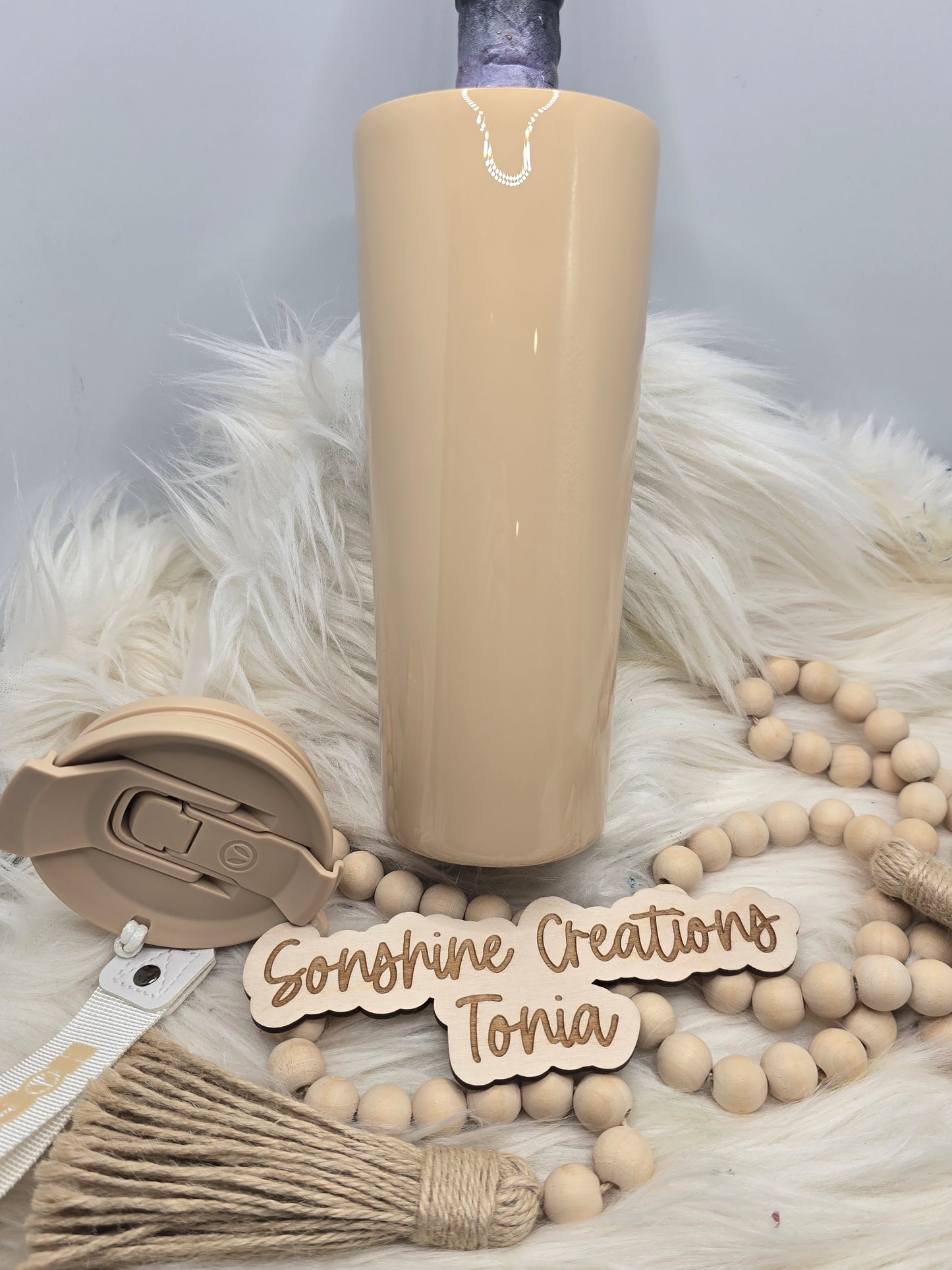 Live Hydrodipping base 6/30/26 7pm cst live- 24oz Dual flip- Tan base w/tan lid