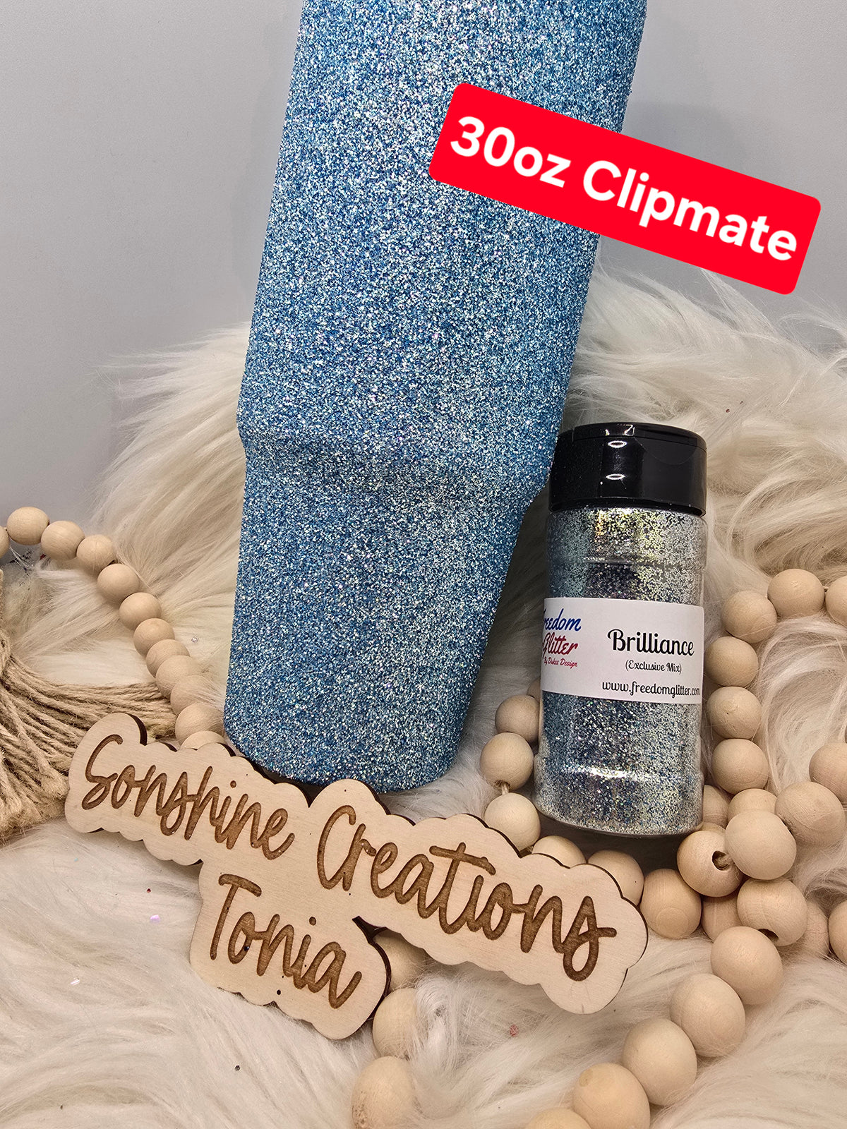 11/11/25 7pm cst live- Custom Thursday- 30oz Clipmate- Freedom Glitter: Brilliance