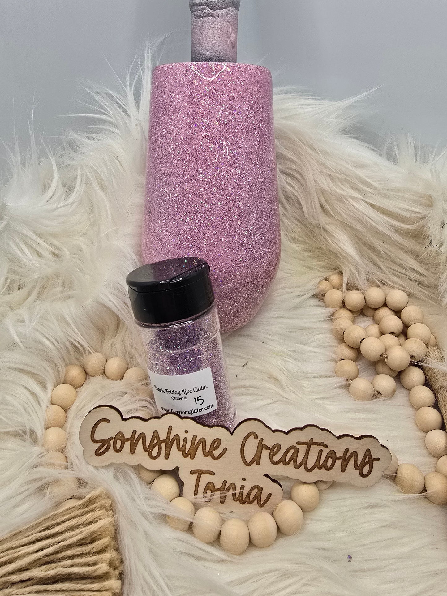 Live Hydrodipping base 12/16/25 7pm cst live- 17oz Wine Glass- Freedom Glitter: Black Friday #15