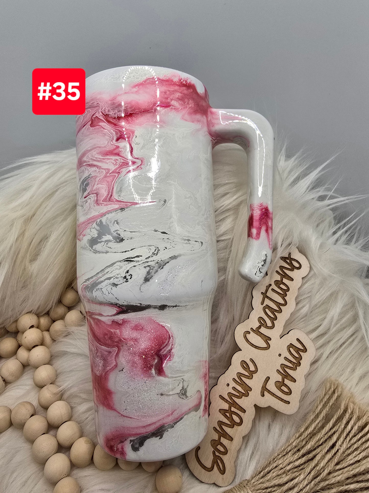 LIVE SALE 5/042025 - #35- 30oz Grippy: Pink Elegance Pig "I'll get over it I just need to be dramatic first"