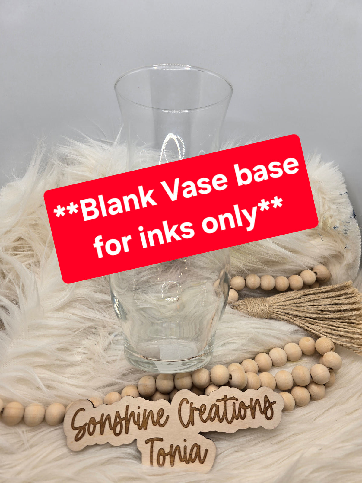06/09/2026 7pm cst live- Custom Tuesday- Blank Glass Vase base