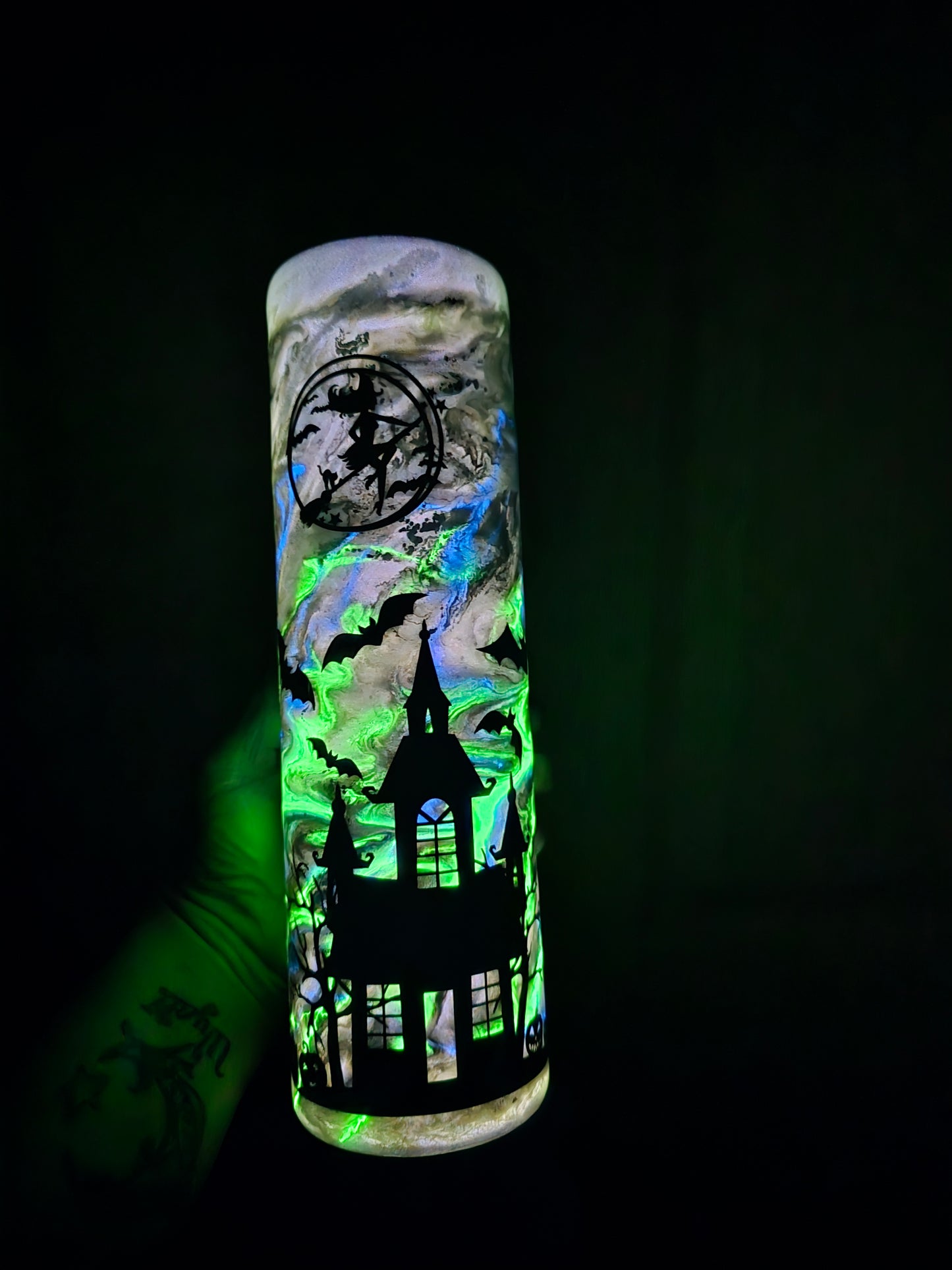 10/03/25 Tonia's Live Creations - 35oz Duo- Glow Haunted house