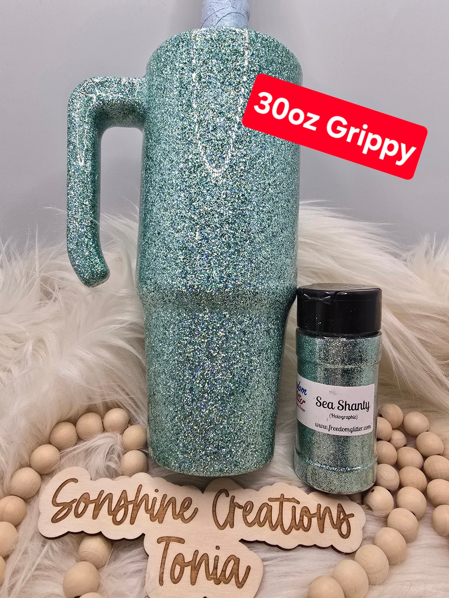 Live Hydrodipping base 12/01/25 7pm cst live- 30oz Grippy- Freedom Glitter: Sea Shanty