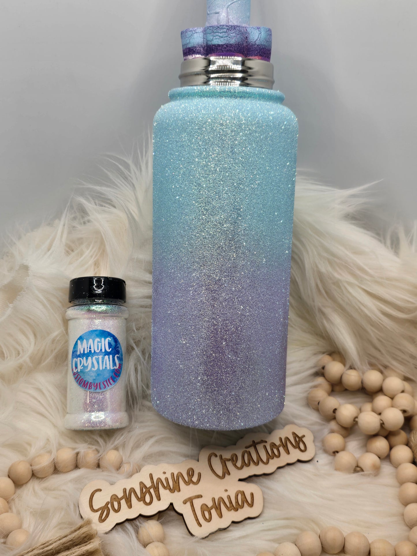 Live Hydrodipping base 12/30/25 7pm cst live- 32oz Hydro Duo- Magic crystals ombre