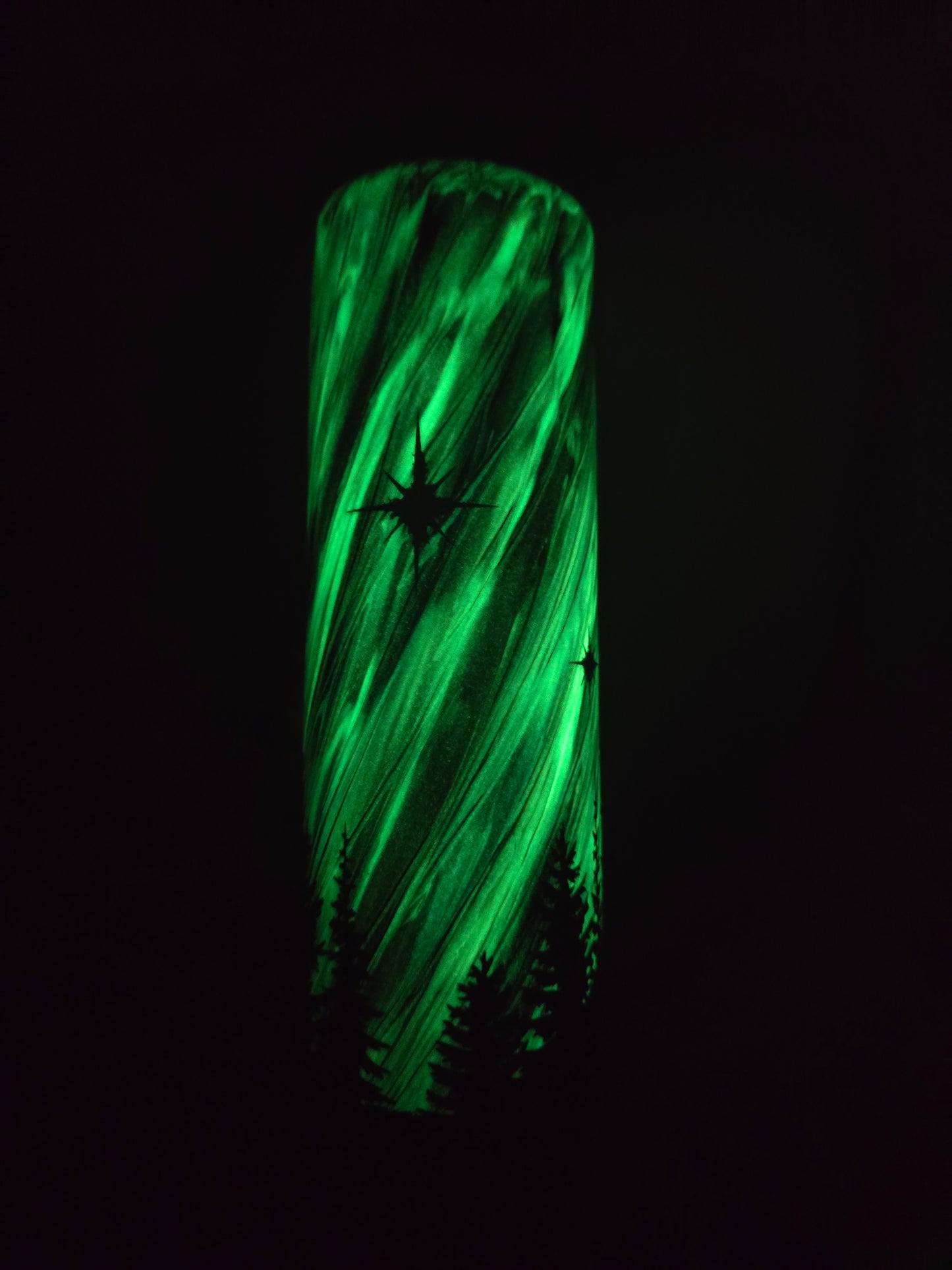 30oz Skinny- Northern Lights (Glow)