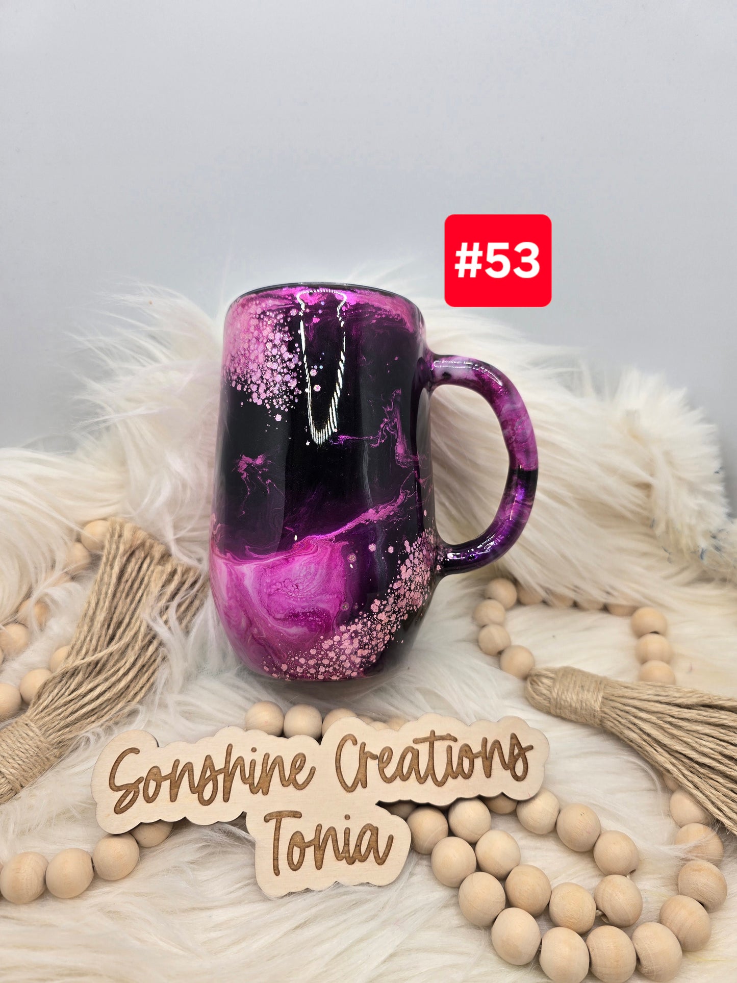 #53Live Sale 3/15/2026 - 16oz Cofee mug- Pink Passion
