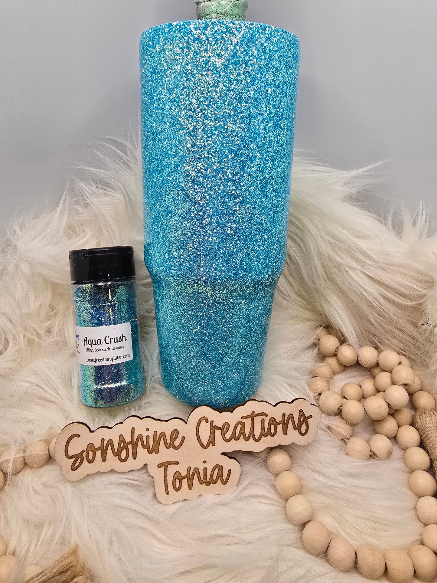 Live Hydrodipping base 1/12/2026 7pm cst live- 30oz clipmate- Freedom Glitter: Aqua Crush