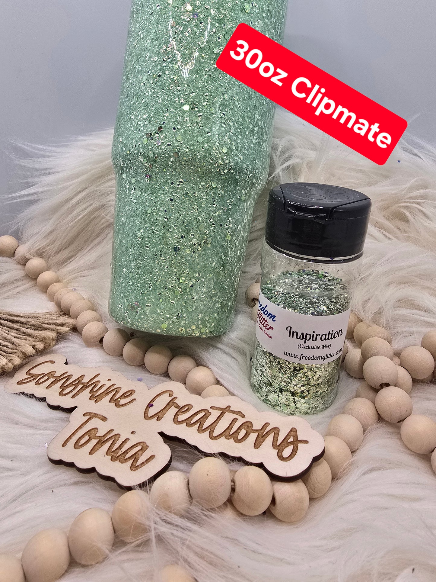 Live Hydrodipping base 11/18/2025 10am cst live-30oz Clipmate- Freedom Glitter: Inspiration