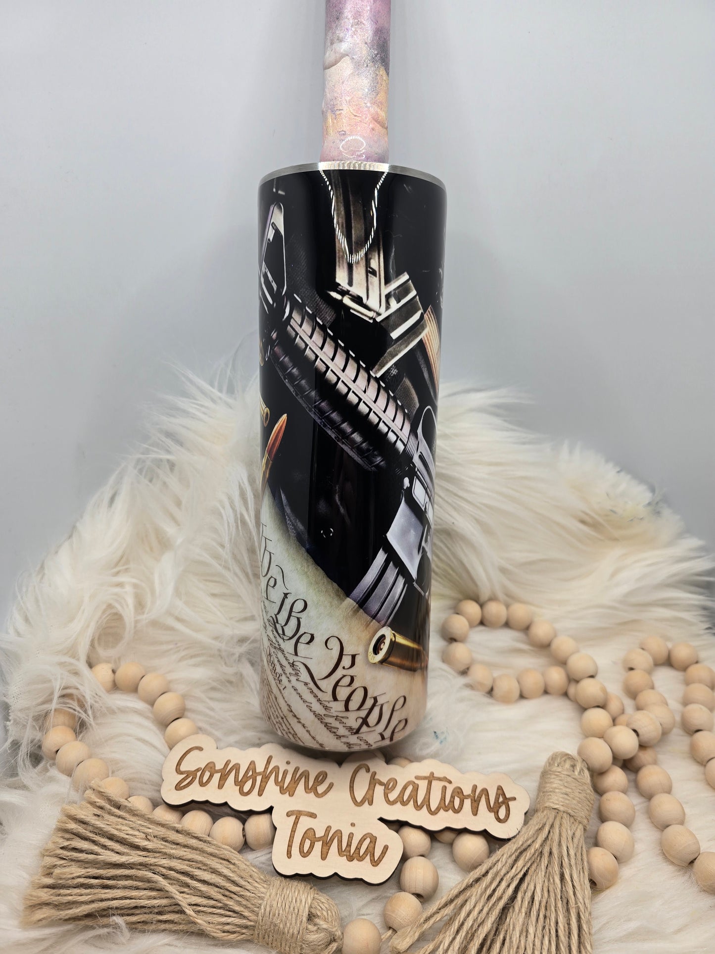 30oz Skinny- We the people wrap
