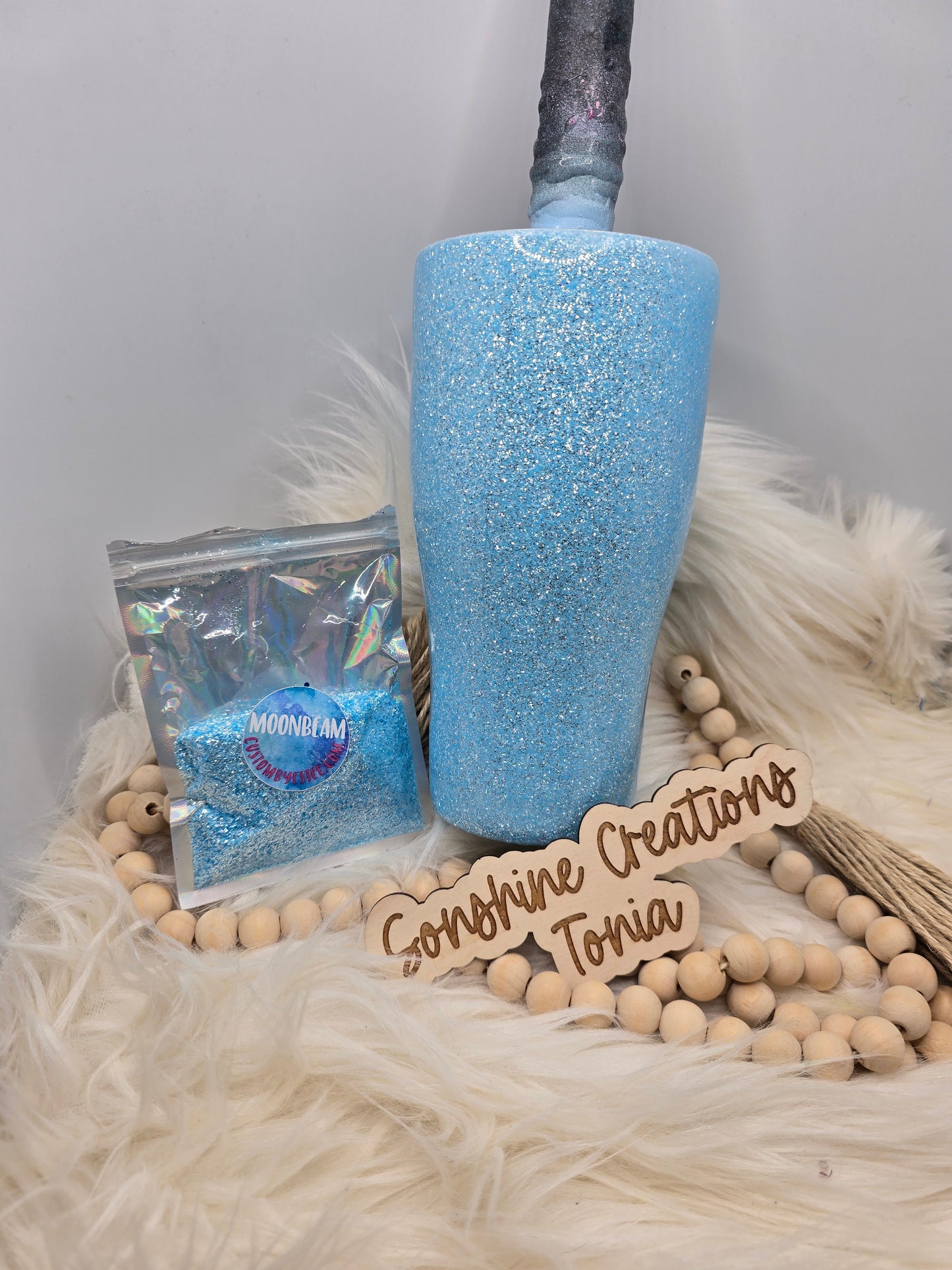 Live Hydrodipping base 2/17/26 7pm cst live- 30oz curve: Customs by Estee: Moonbeam