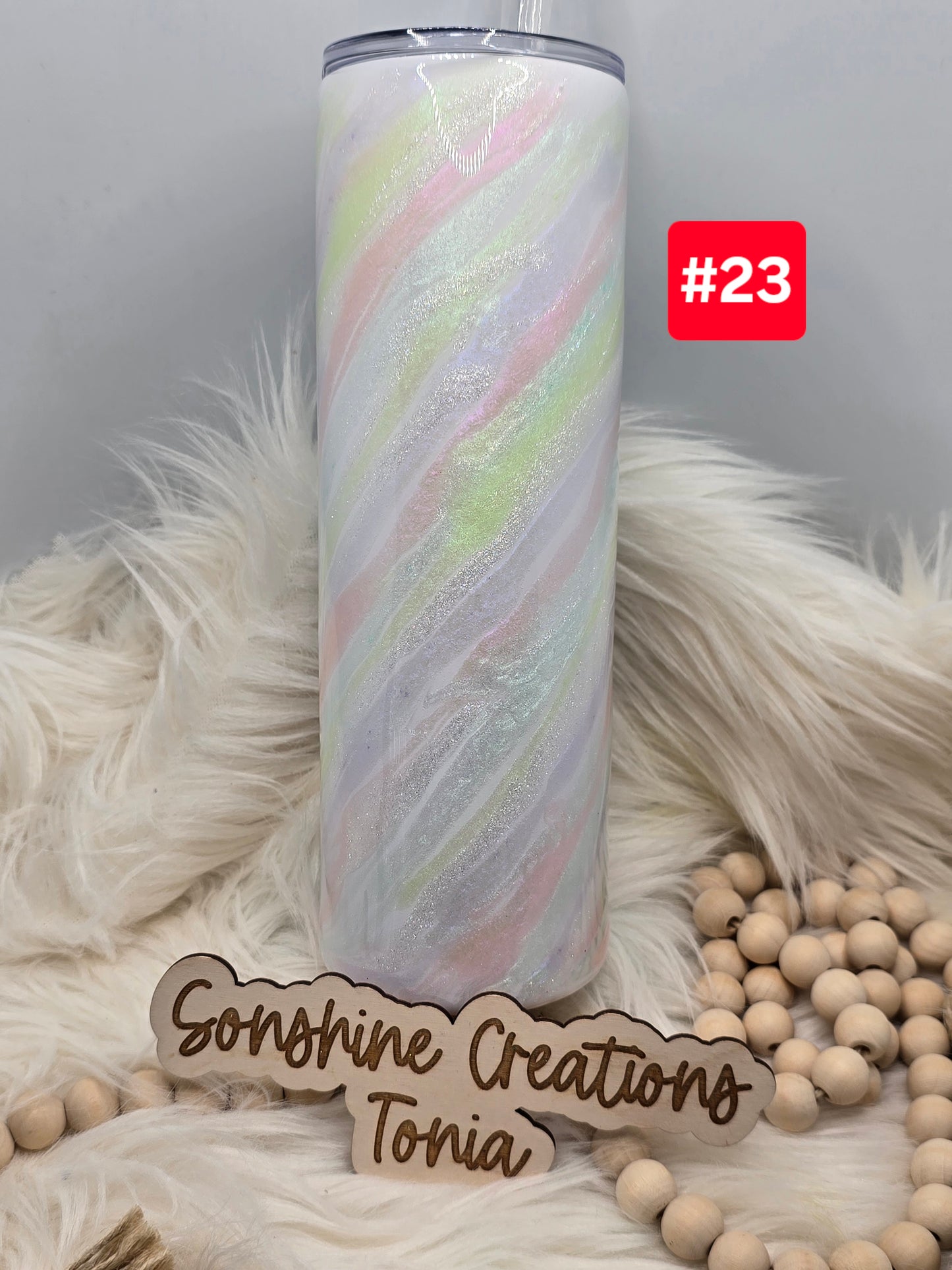 #23 Live Sale 2/01/2026 - 30oz Skinny- Floral tattoo- Heavenly milyway