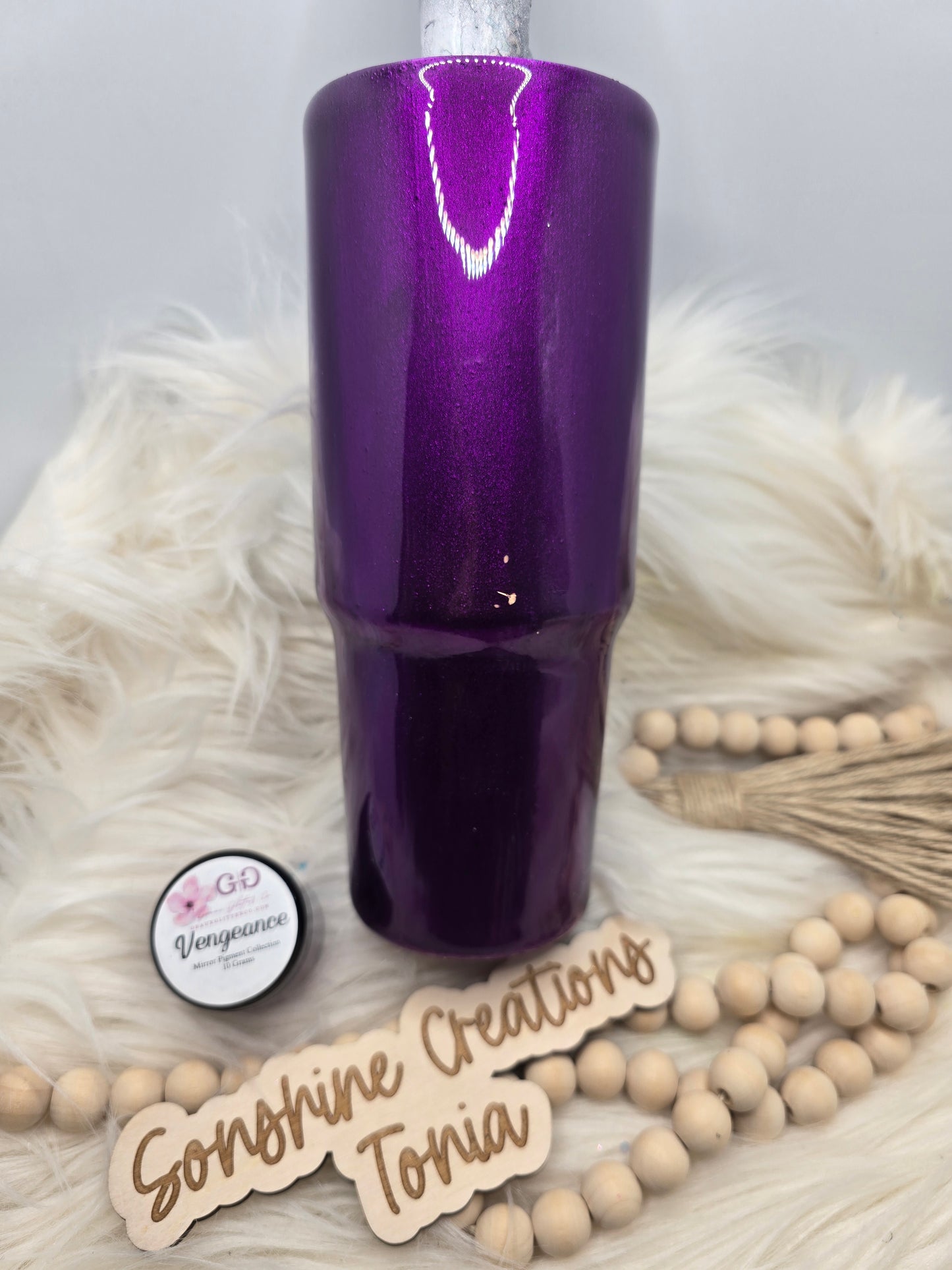 Live Hydrodipping base 4/23/26 7pm cst live- 30oz Tri-sip- Geaux Glitter pigment: Vengeance