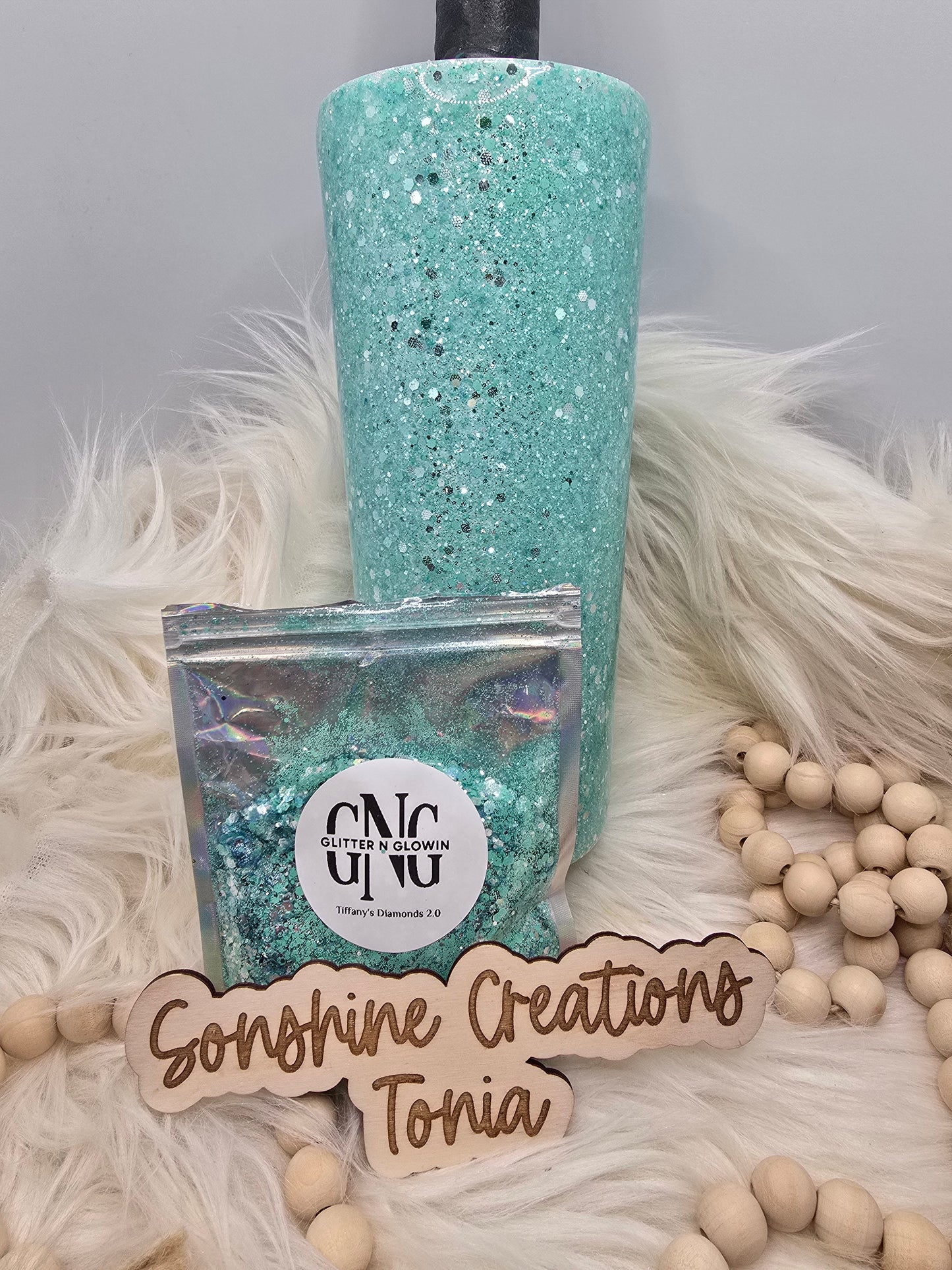 Live Hydrodipping base 12/19/25 10 am cst live- 24oz Dual Flip- Glitter N Glowin: Tiffany Diamonds 2.0