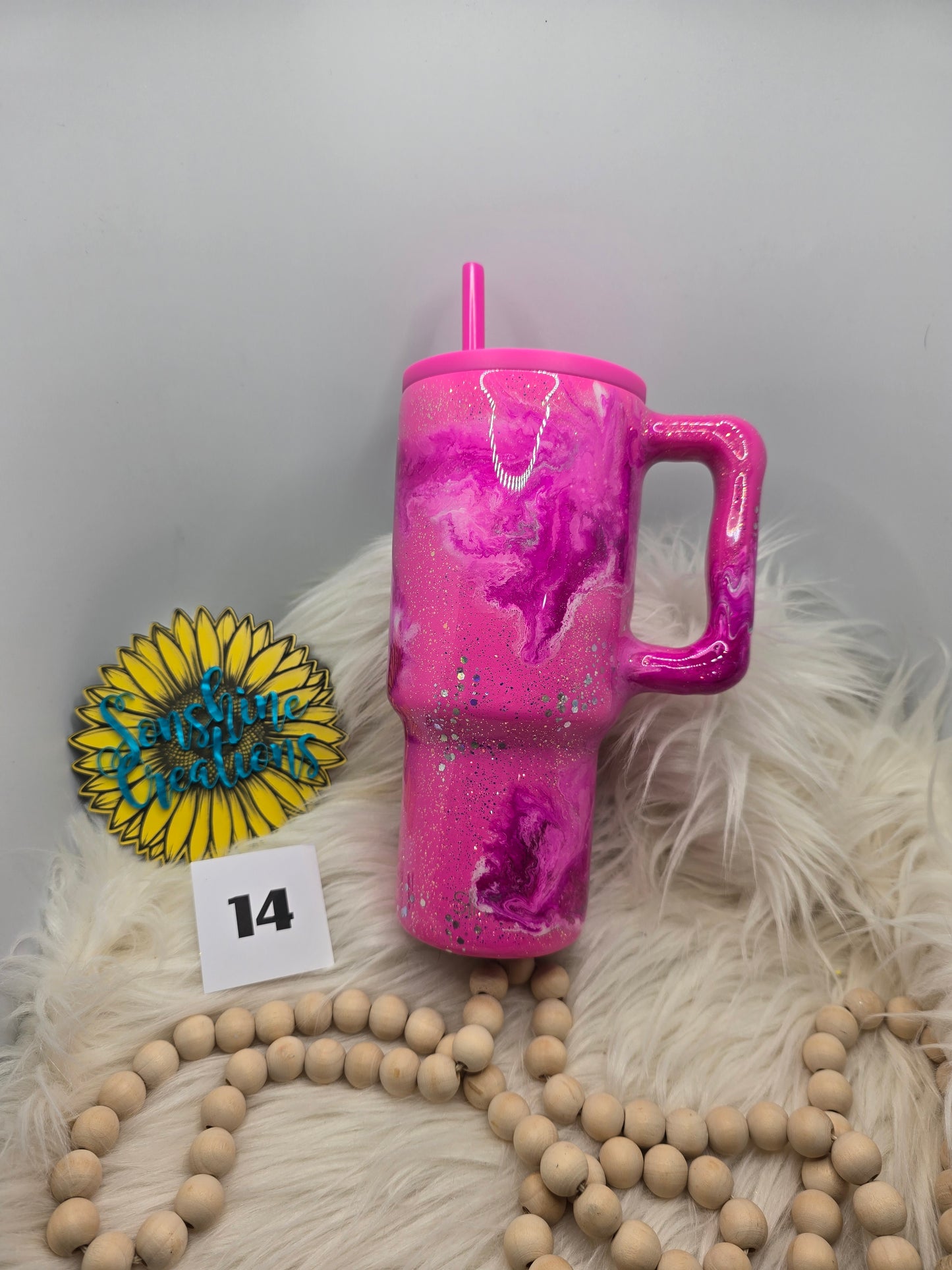 #14 - 30oz Simple Modern - Pink, She Is quote