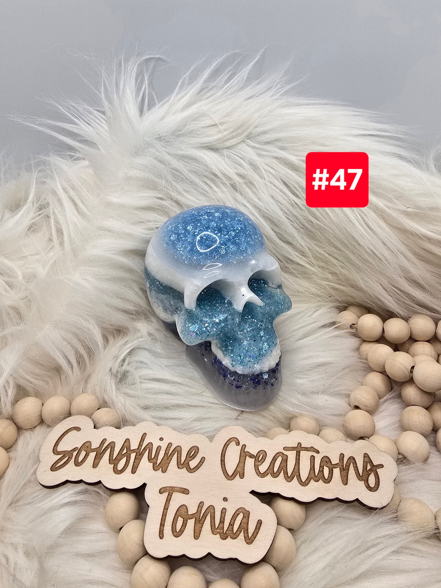 #47--Live Sale 12/07/2025 - Blue Skull mold