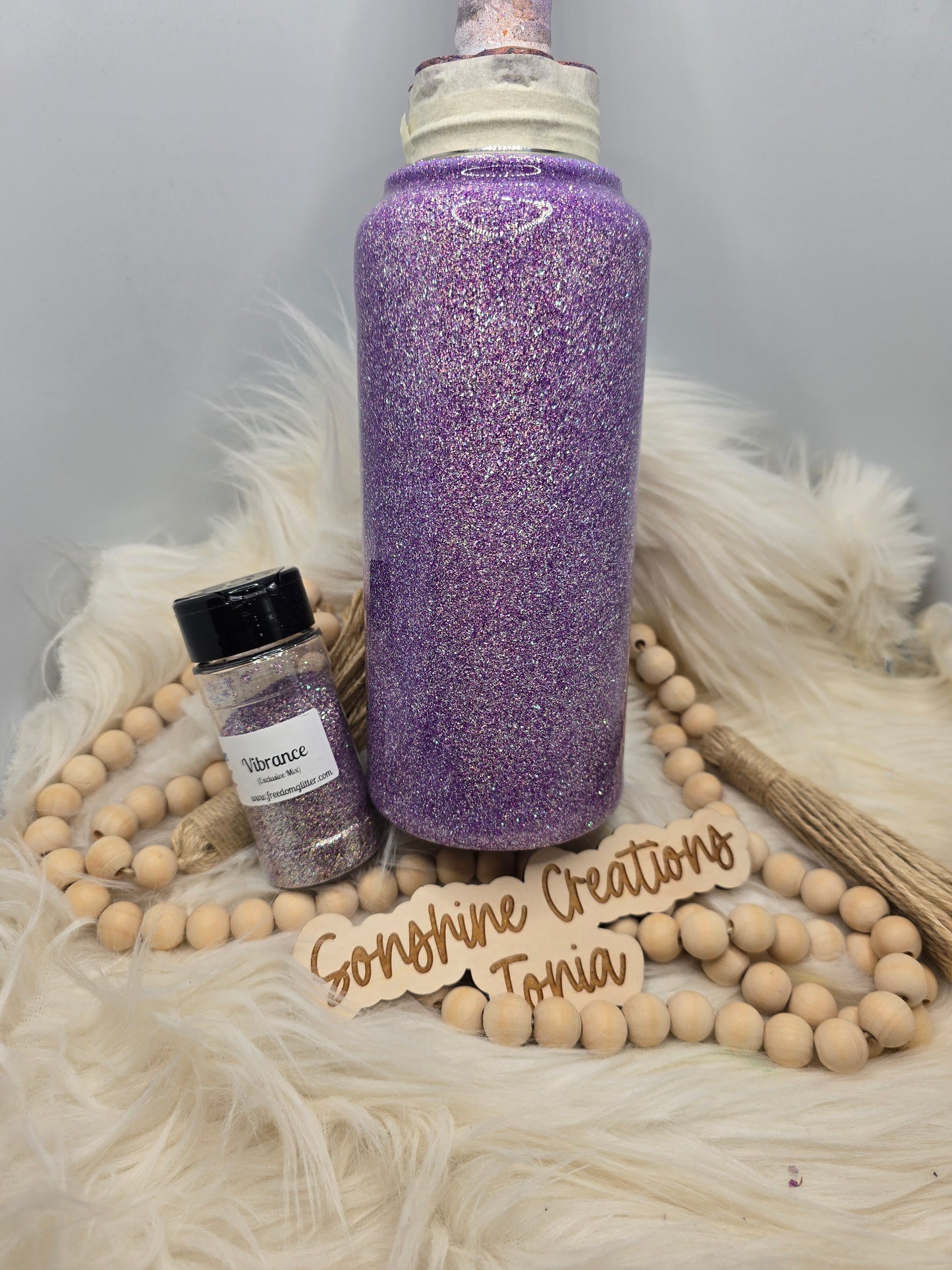 Live Hydrodipping base 2/17/26 7pm cst live- 32oz Hydro Duo- Freedom Glitter: Vibrance
