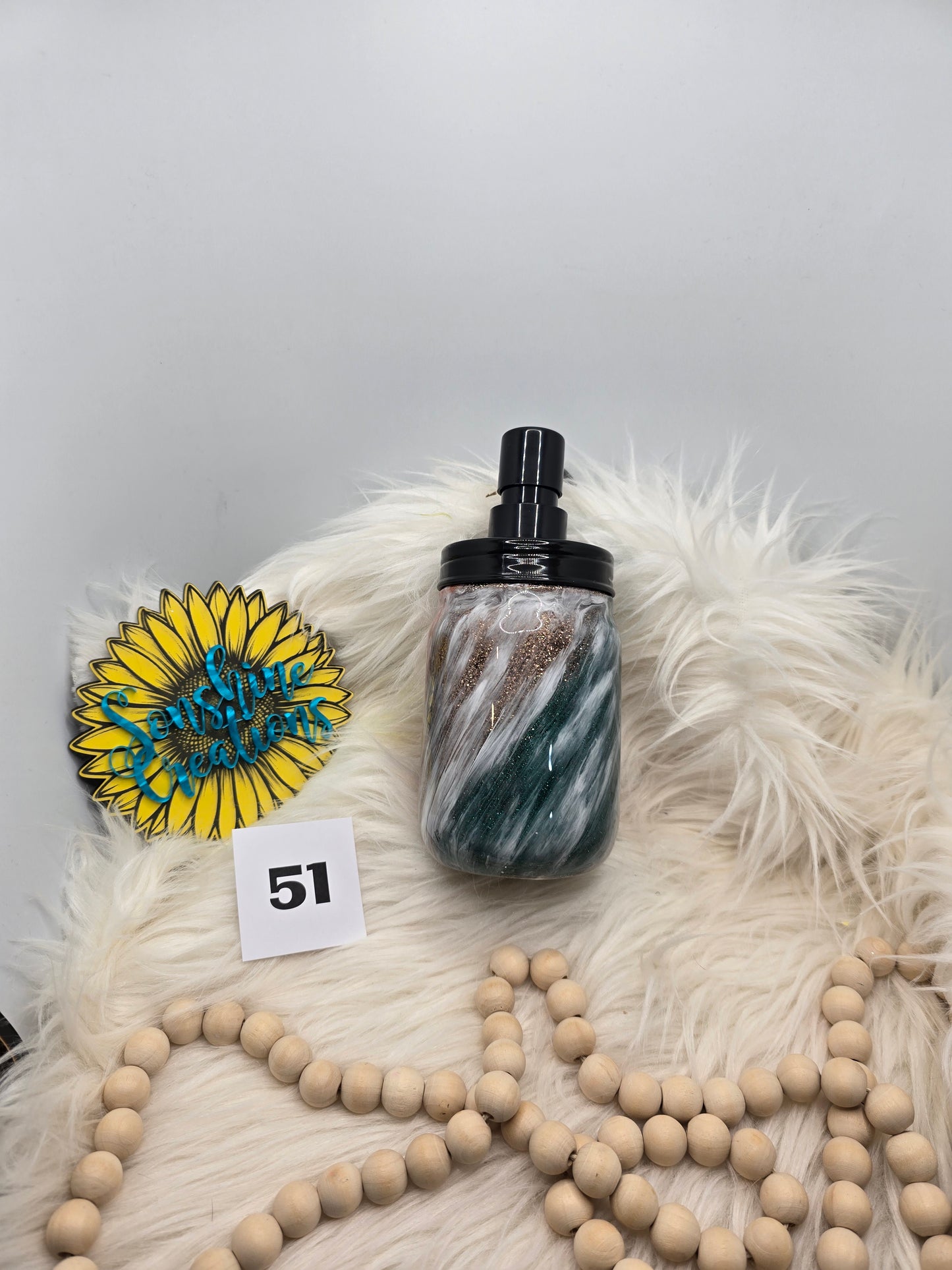 #51 - Soap Dispenser - Milkyway with Fall Bow