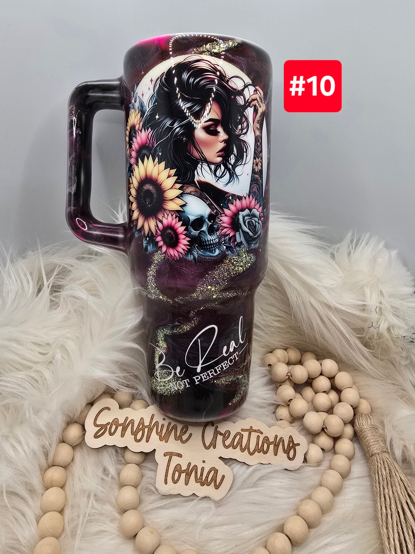 #10--Live Sale 12/07/2025 - 40oz Handle- Girl Be Real not perfect