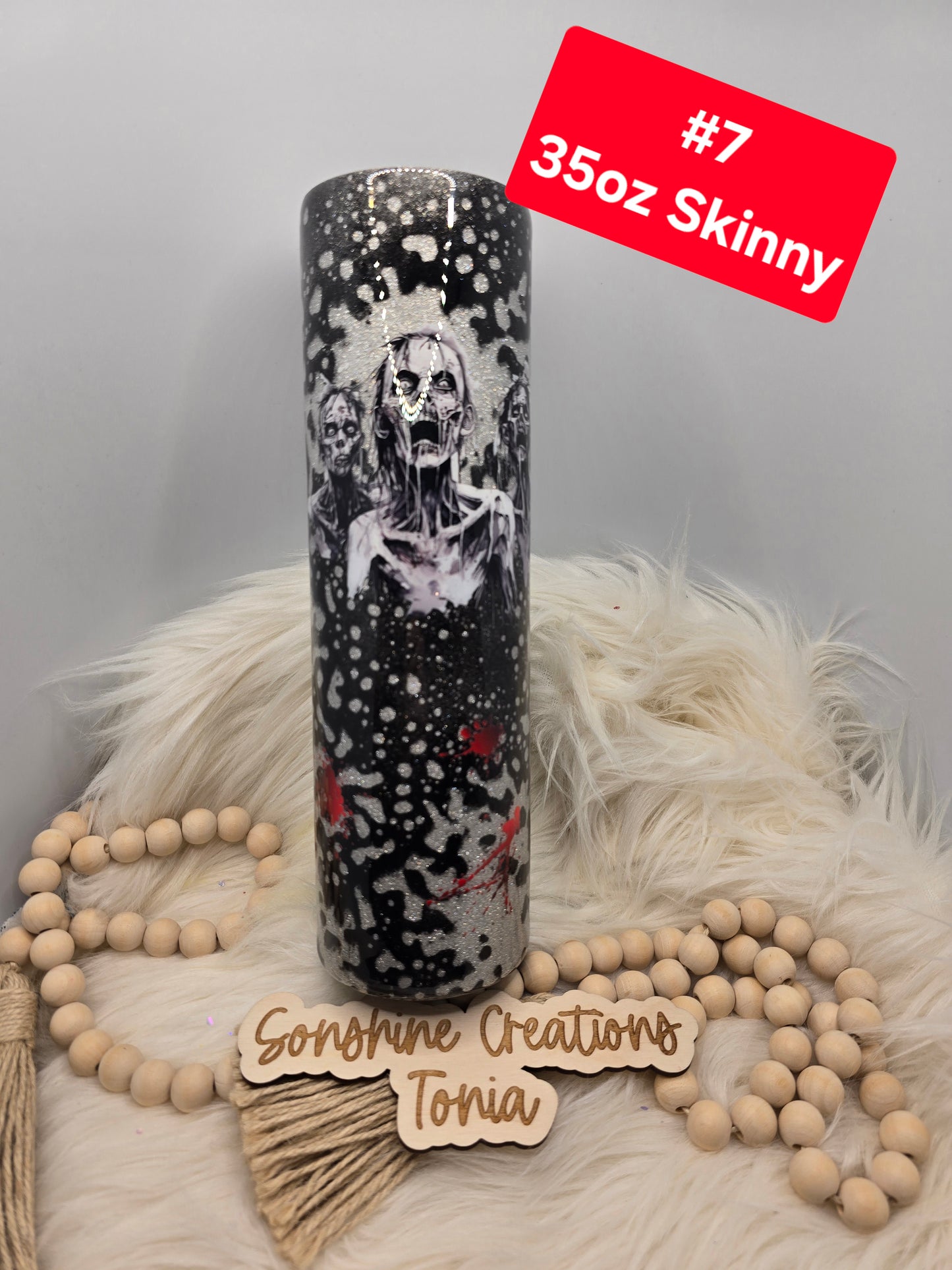 #7 Tonia's Live Creations - 35oz Skinny- Zombies powerwash
