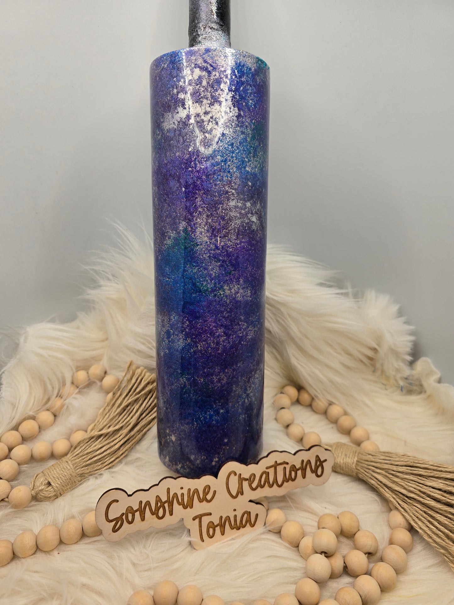 Live Hydrodipping base 3/03/26 7pm cst live- 35oz Skinny-Patina: Blue, Purple, Teal