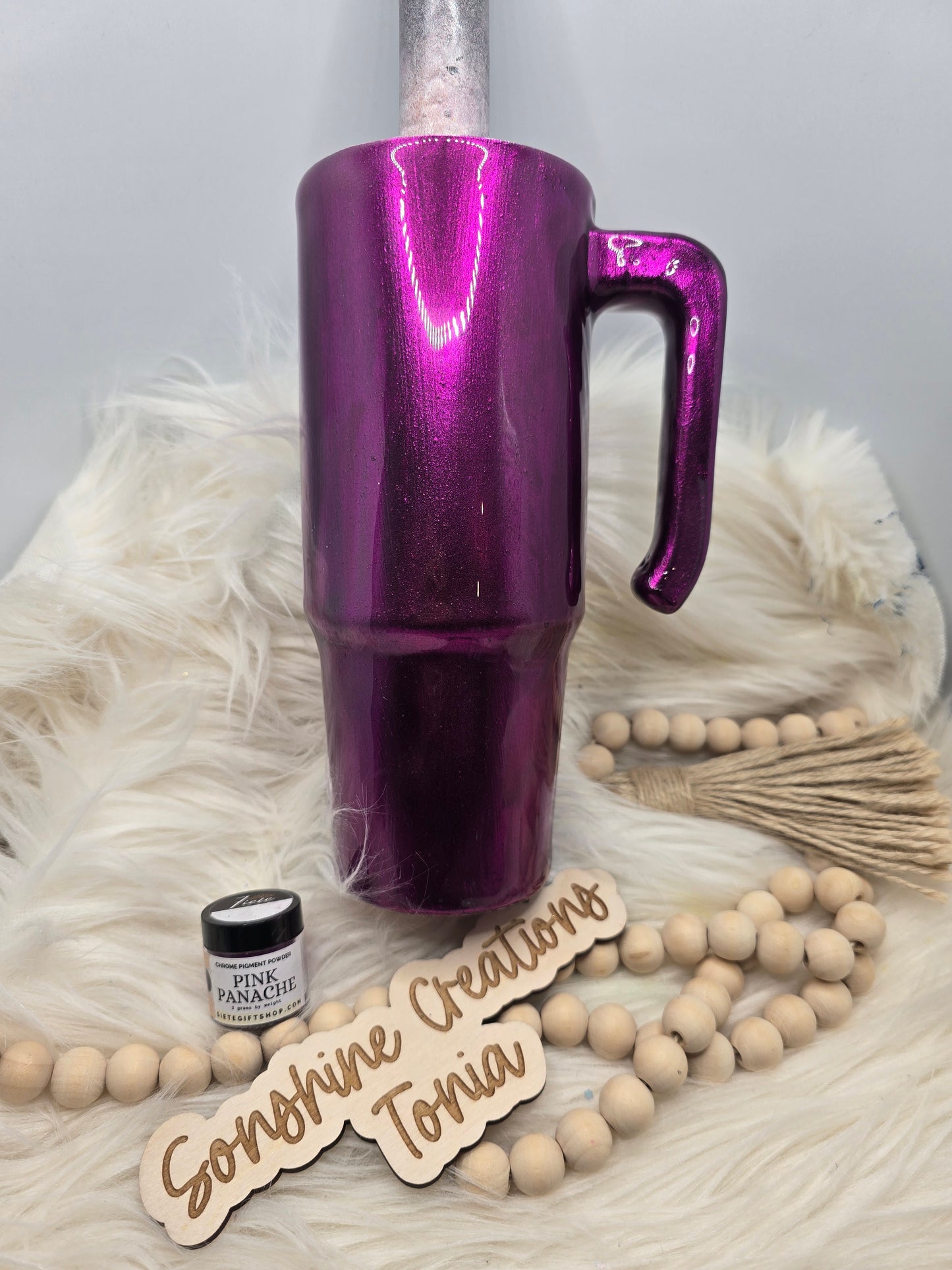 Live Hydrodipping base 4/23/26 7pm cst live- 30oz Grippy- Siete pigment: Pink Panache