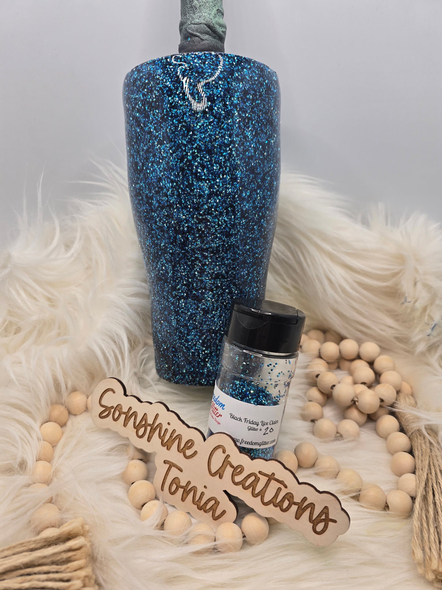 Live Hydrodipping base 12/16/25 7pm cst live- 30oz curve- Freedom Glitter: Black Friday #20