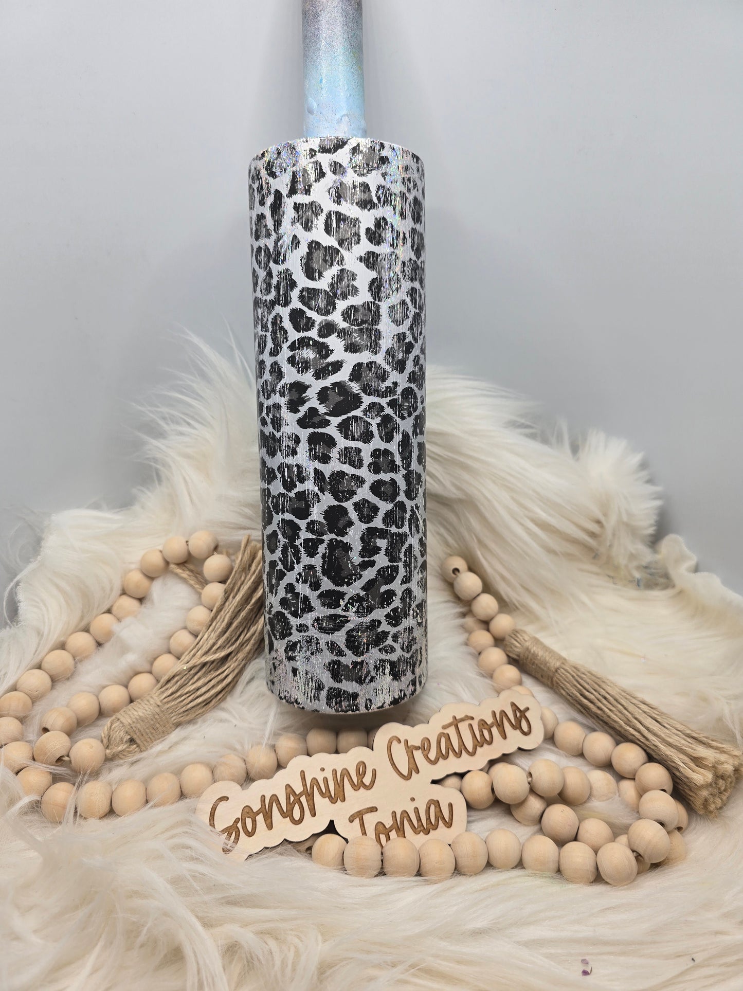 Live Hydrodipping base 2/17/26 7pm cst live- 30oz Skinny- Leopard Foil