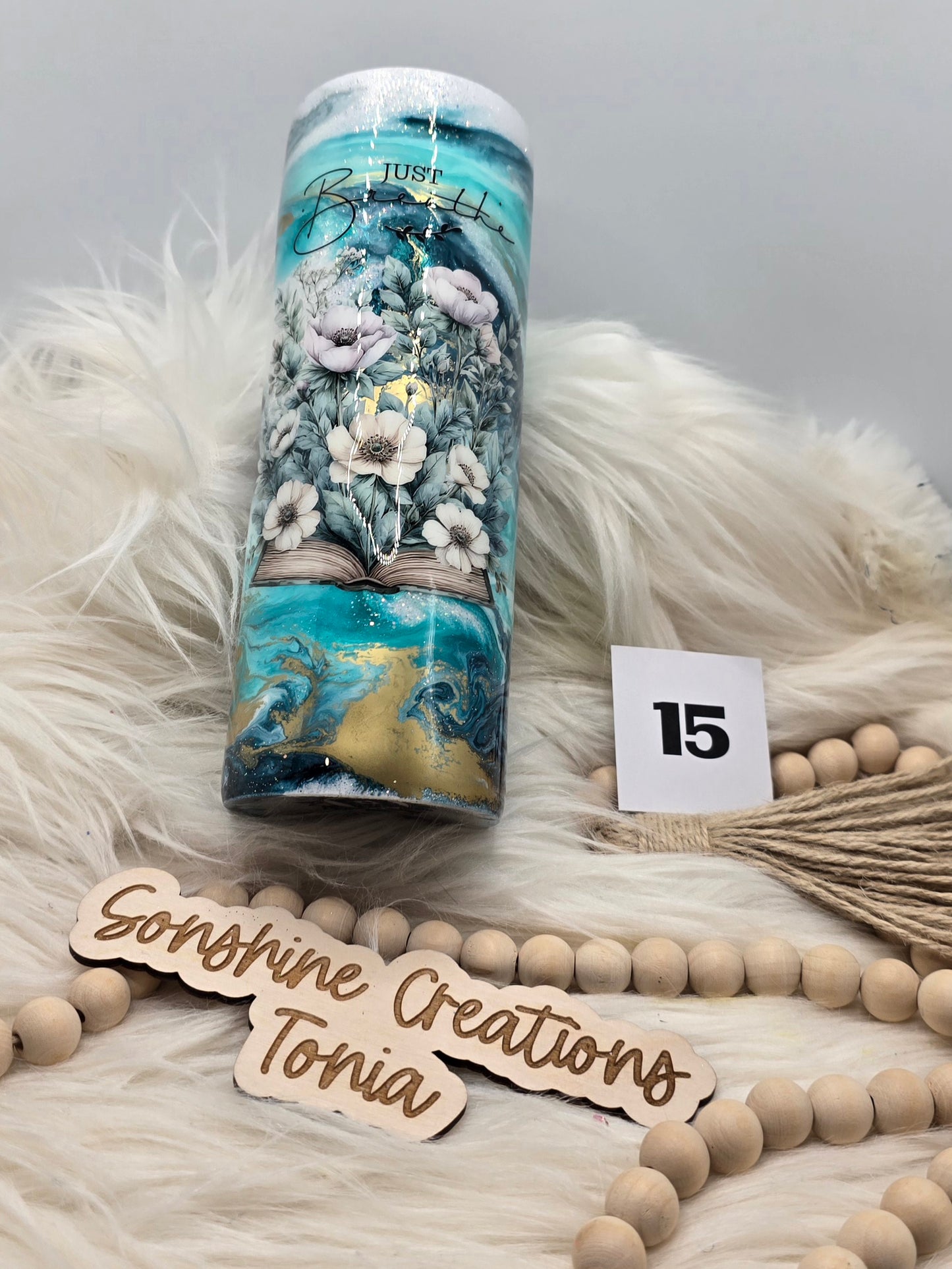 #15 Live Sale 5/31/2026 - 20oz Skinny- Floral book- Just Breathe