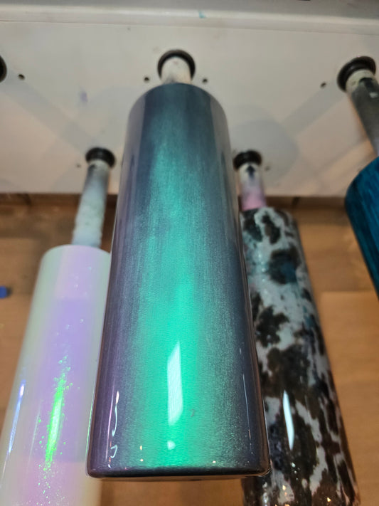LIVE HYDRO DIP BASE- 30oz skinny - Sparkley Memaw phantom: green, blue, violet