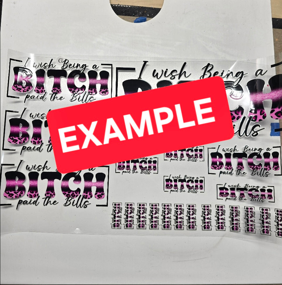 UvDTF- 7 in 1 UVDTF decals