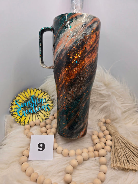 #9 - 40oz Curved Handle - Fall Milkyway