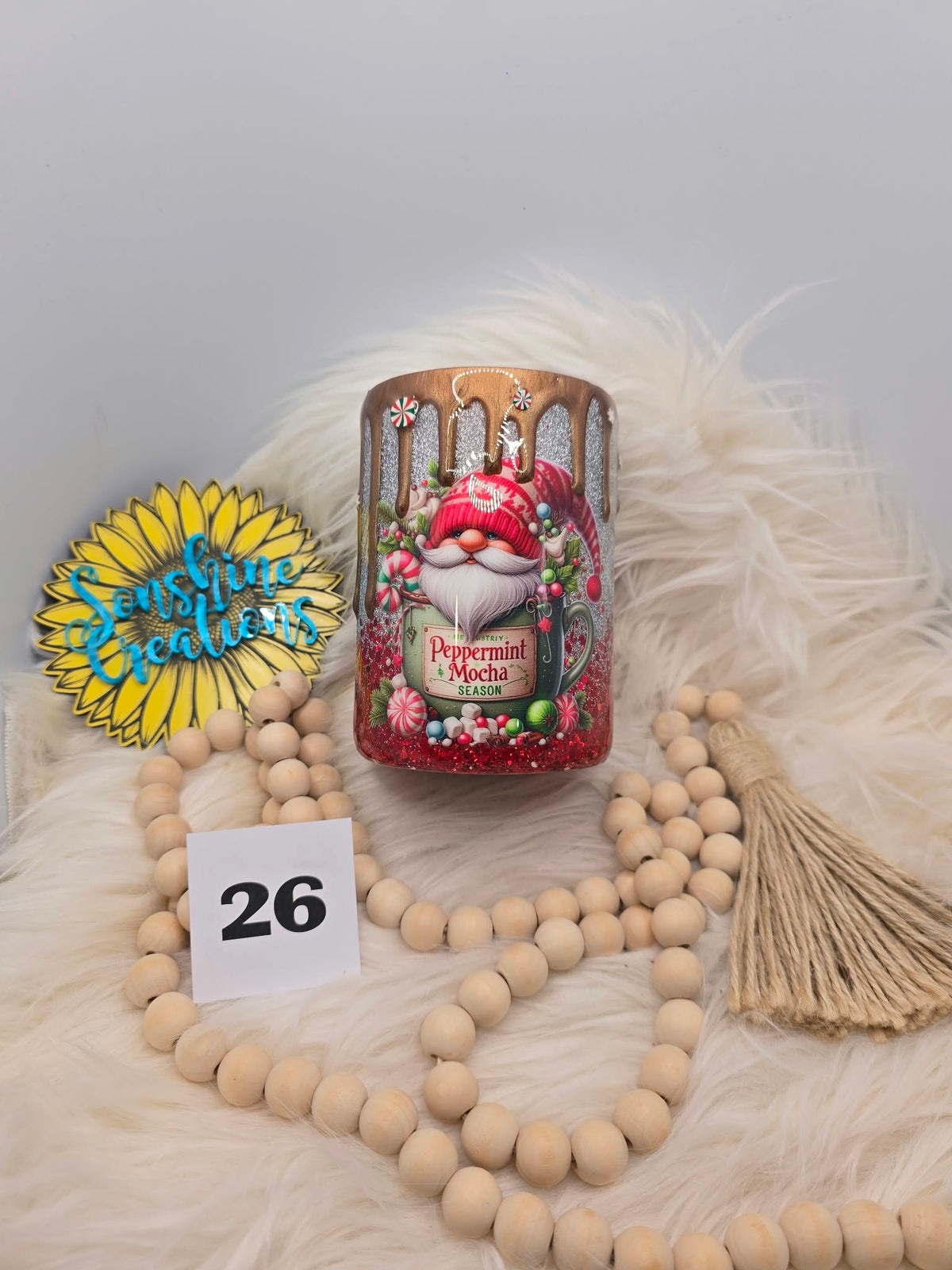 #26 - 14oz Thick - Peppermint Mocha Gnome with Drip