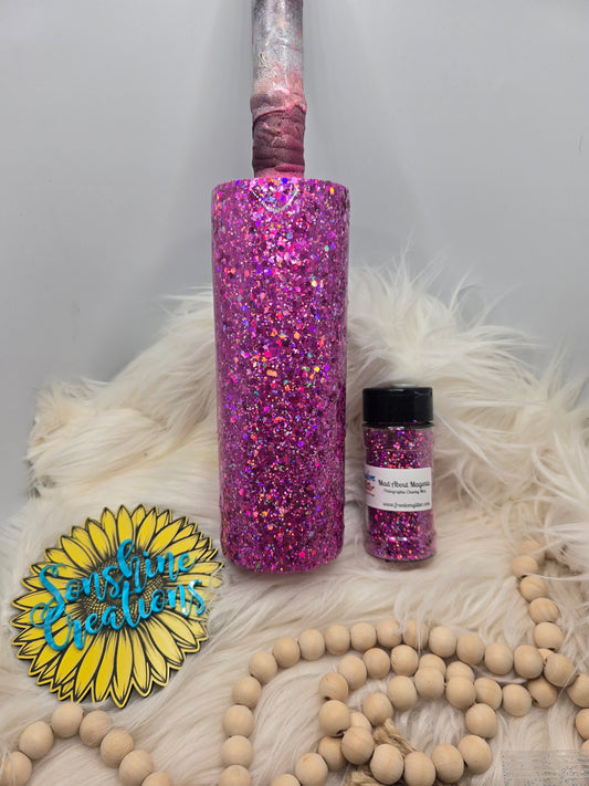 Live Hydrodipping base 8/25/26  7pm cst- 20oz Skinny- Freedom Glitter: Mad about Magenta