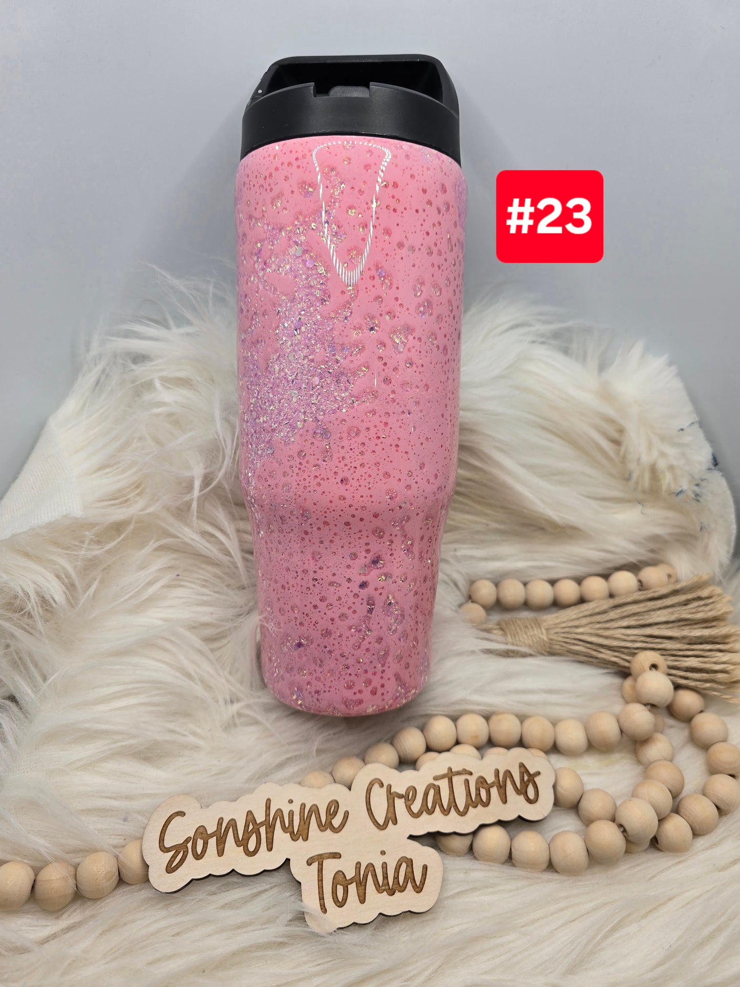 #23 Live Sale 5/03/2026 - 30oz Clipmate- Pink Power wash- Flowers "Mama"