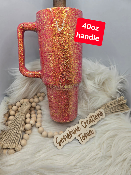 09/03/25  10am cst live- Custom Thursday- 40oz Handle- Freedom Glitter: Blood Orange Crush