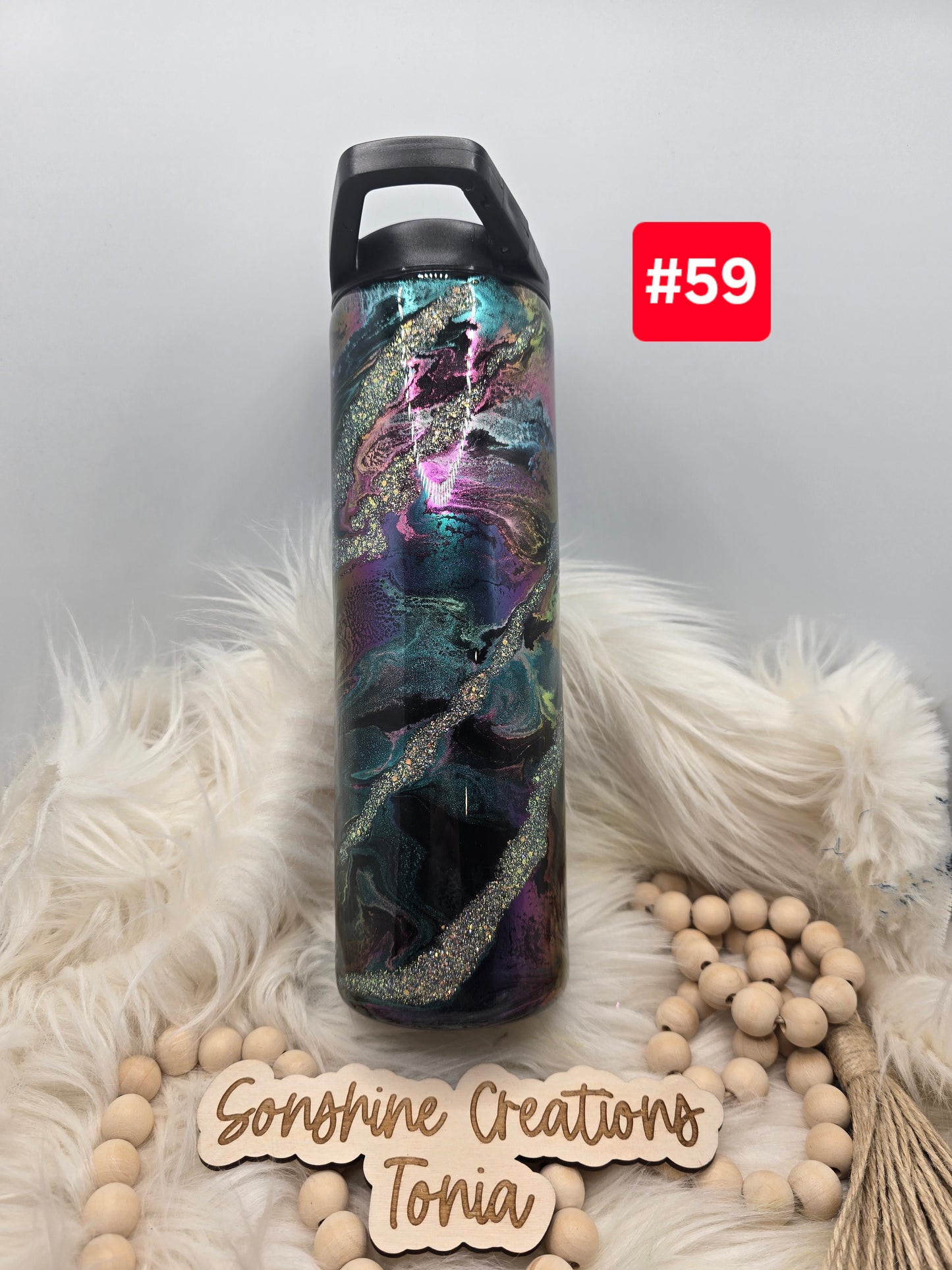 #59--Live Sale 12/07/2025 - 30oz duo- Chrome ink swirl