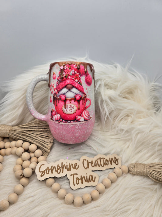 10/03/25 Tonia's Live Creations - 16oz Mug - Pink gnome