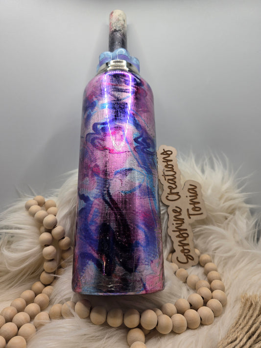 LIVE HYDRO DIP BASE 05/30/2025- 40oz Hydro Duo Sport- Purple swirl foil