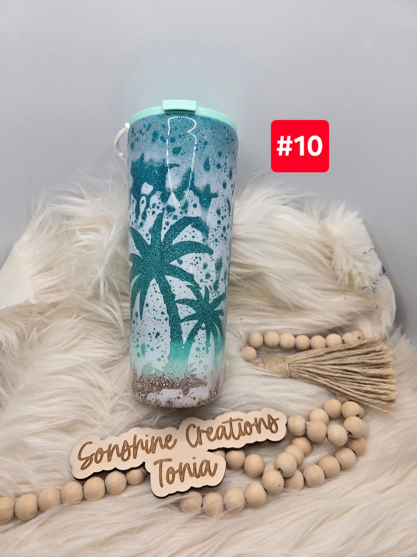 #10 Live Sale 5/03/2026 - 24oz Dual Flip- Beach Bum Palm tree power wash