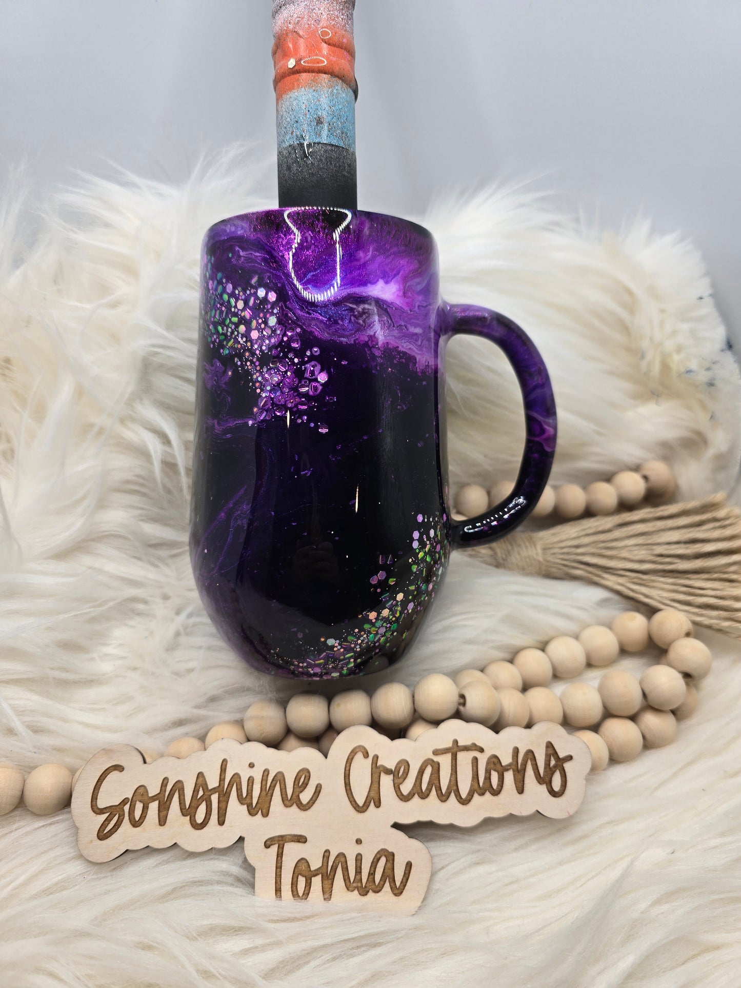 16oz coffee: Purple Rain