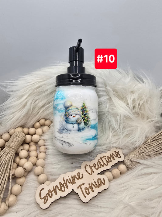 #10- Live Sale 09/14/2025 - Soap Dispenser: Snowman Elegance